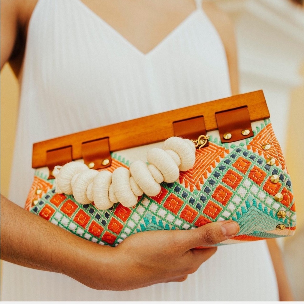Colorful Geometric Clutch - Picture 3 of 6